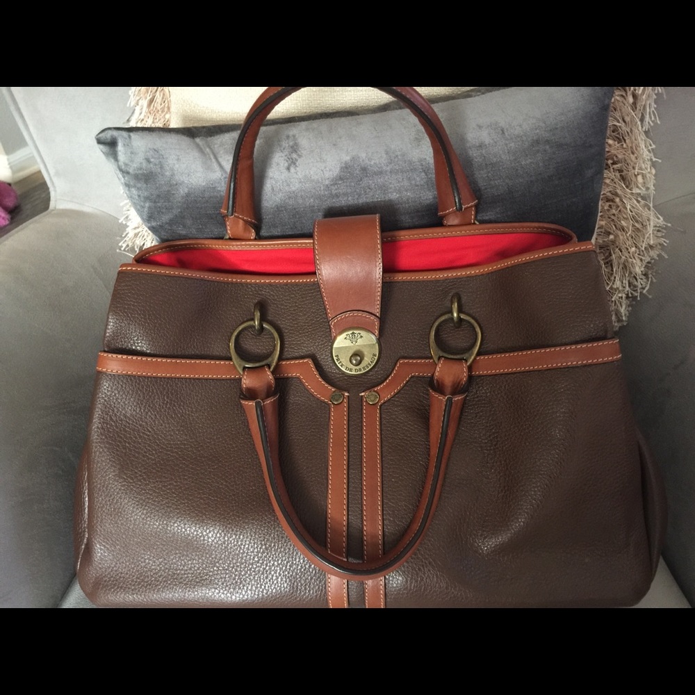 Prix de dressage leather satchel